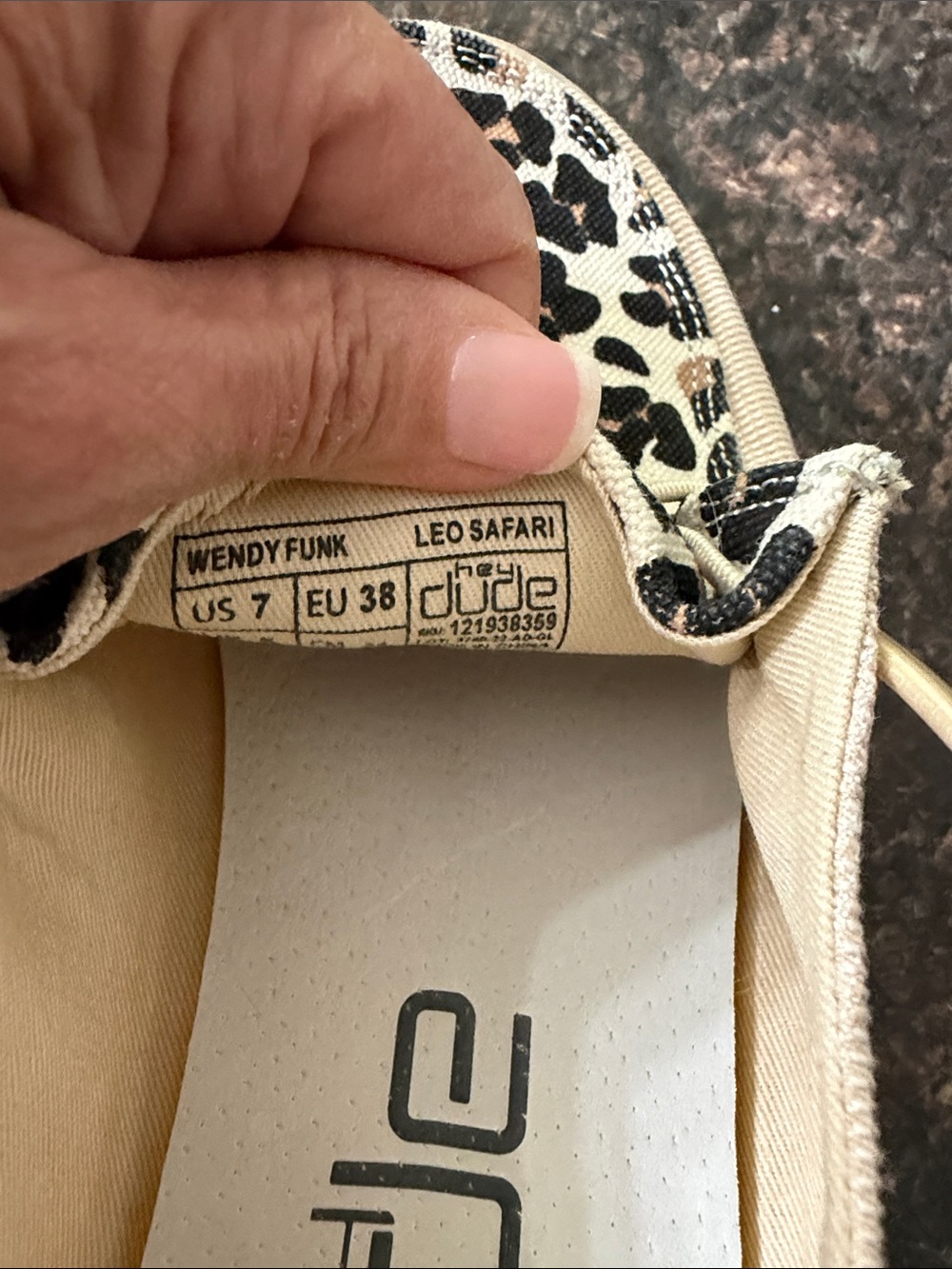 hey dude Wendy Funk Women's Leopard Print Casual Slip-On Shoes - Beige - Picture 3 of 5